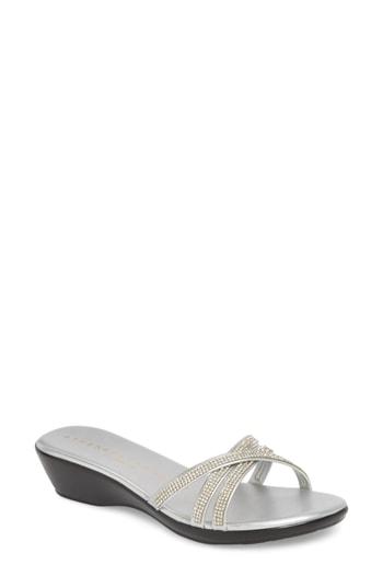 Women's Athena Alexander Harlow Slide Sandal M - Metallic