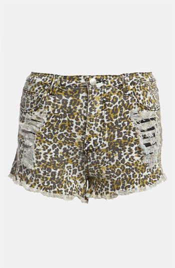 Minkpink 'runaway Leopard' Slash Shorts Multi Large