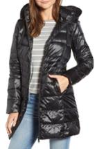 Women's Sam Edelman Hooded Down Coat - Black