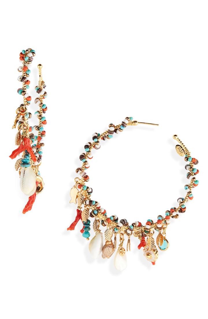 Women's Gas Bijoux Pondichery Hoop Earrings
