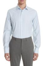 Men's Canali Regular Fit Check Dress Shirt .5 - Blue/green