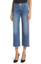 Women's L'agence Danica Side Stripe Crop Wide Leg Jeans - Blue