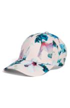 Women's Collection Xiix Tropical Floral Satin Baseball Cap - Pink