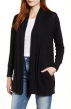 Women's Gibson Cozy Ribbed Cardigan - Black