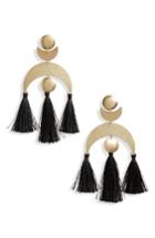 Women's Topshop Moon Disc Tassel Earrings