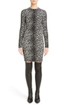 Women's Givenchy Leopard Jacquard Body-con Dress - Black