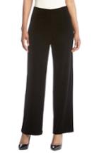 Women's Karen Kane Wide Leg Velvet Pants - Black