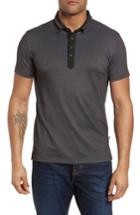 Men's Bobby Jones R18 Turbo Oxford Pique Golf Polo - Black