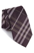 Men's Burberry Clinton Check Woven Silk Tie