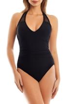Women's Magicsuit Solid Trinity One-piece Swimsuit - Black