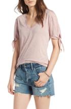 Women's Treasure & Bond Tie Sleeve Tee - Pink