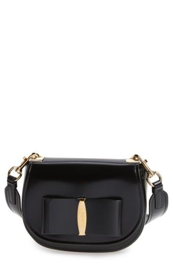 Salvatore Ferragamo Vara Leather Crossbody Bag -