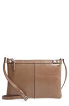 Treasure & Bond Marlow Glazed Leather Crossbody Bag - Beige