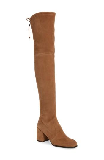 Women's Stuart Weitzman Tieland Over The Knee Boot .5 M - Brown