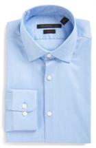 Men's John Varvatos Star Usa Soho Slim Fit Stretch Solid Dress Shirt - L - Blue