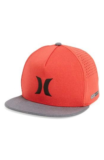 Men's Hurley Dri-fit Icon Snapback Baseball Cap - Red