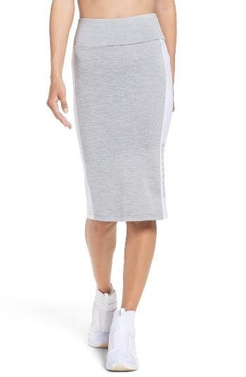 Women's Puma Archive Logo Pencil Skirt - Grey