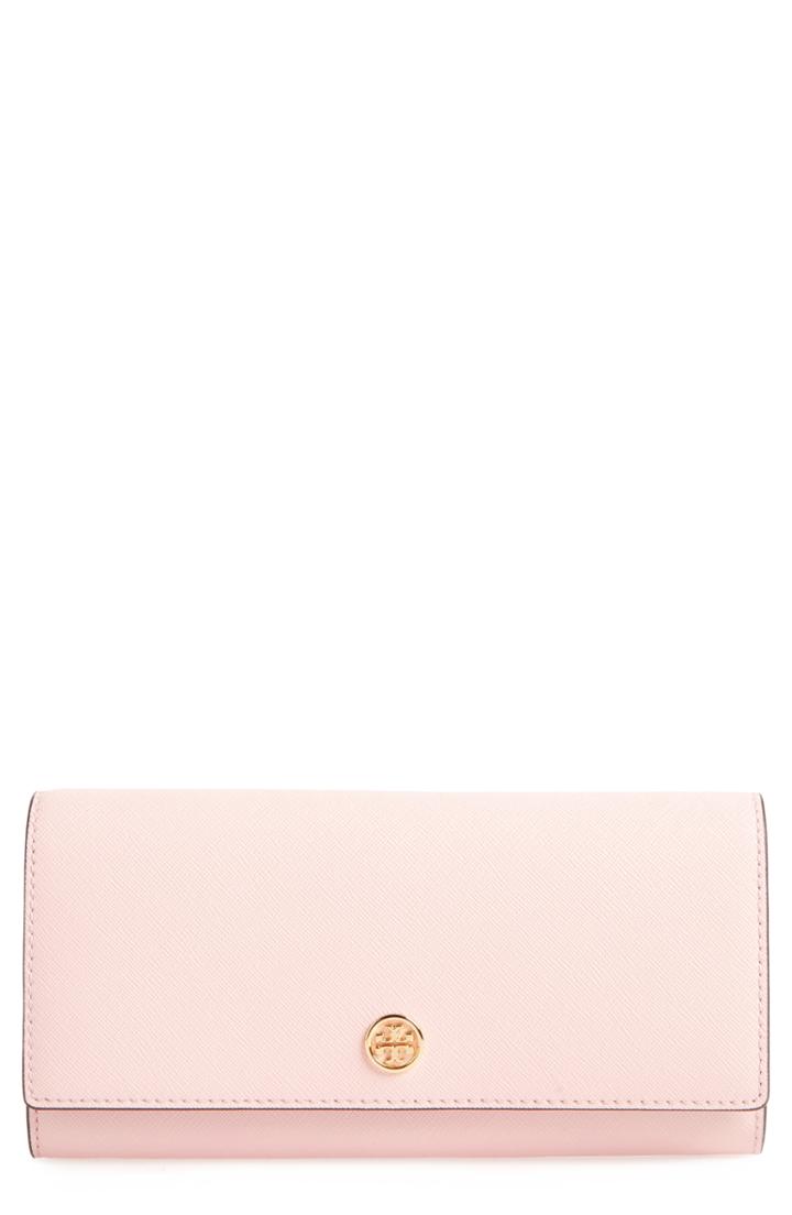 Women's Tory Burch Robinson Envelope Continental Wallet - Pink