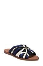 Women's Diane Von Furstenberg Bella Asymmetrical Slide Sandal M - Blue