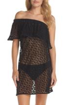 Women's Milly One-shoulder Ruffle Cover-up Dress, Size - Black