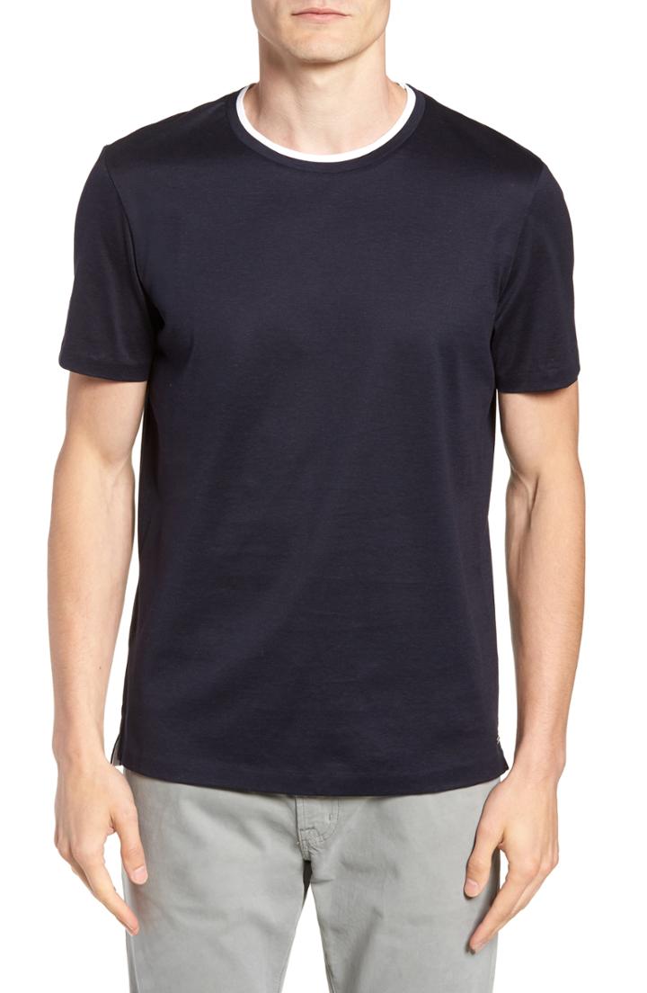 Men's Boss Taber Fit T-shirt, Size X-large - Blue