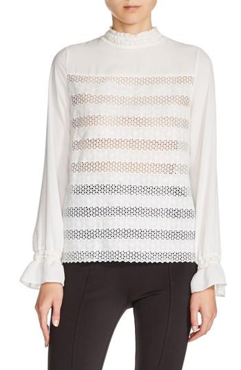 Women's Maje Embroidered Lace Top