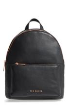 Ted Baker London Pearen Leather Backpack - Black
