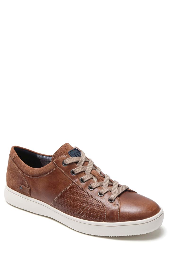 Men's Rockport Colle Textured Sneaker W - Brown