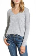 Women's Rag & Bone/jean Long Sleeve Tee, Size - Grey