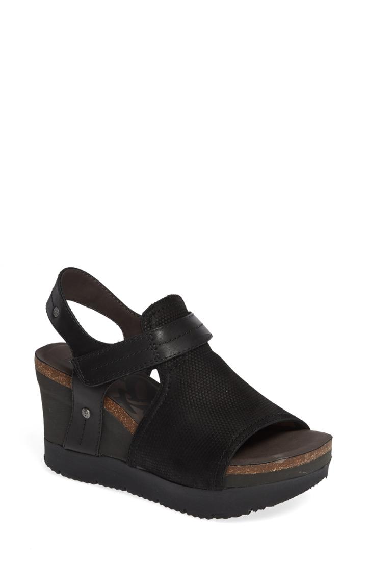 Women's Otbt Waypoint Wedge Sandal .5 M - Black