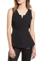 Women's Trouve Peplum Tank - Black