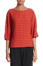 Women's Zero + Maria Cornejo Vero Batik Plaid Top