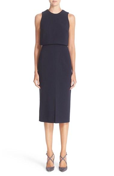 Women's Nordstrom Signature And Caroline Issa Swing Back Crepe Dress