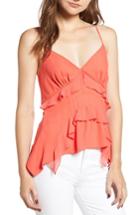 Women's Chelsea28 Tiered Trim Tank Top, Size - Red