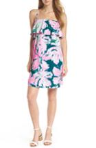 Women's Lilly Pulitzer Annastasha Popover Shift Dress, Size - Blue/green