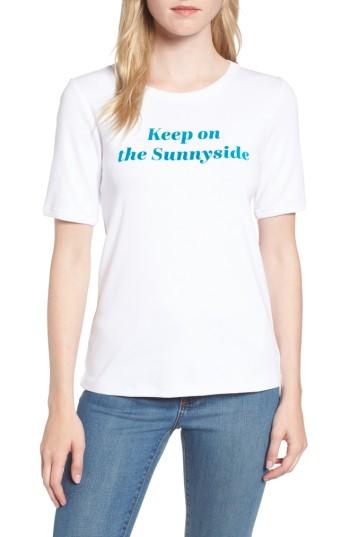 Women's Draper James Keep On The Sunnyside Tee - White