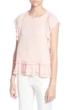 Women's Catherine Catherine Malandrino Hollis Ruffled Top - Pink