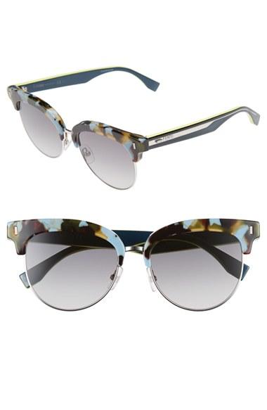 Women's Fendi 54mm Sunglasses - Blue Havana