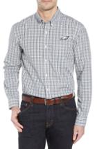 Men's Cutter & Buck Philadelphia Eagles - Gilman Regular Fit Plaid Sport Shirt, Size - Green