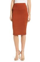 Women's Leith Midi Pencil Skirt - Brown