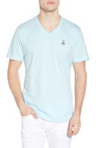Men's Psycho Bunny V-neck T-shirt - Grey