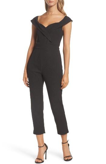 Women's Bardot Bella Crop Jumpsuit - Black