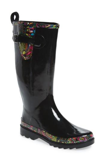 Women's Sakroots 'rhythm' Waterproof Rain Boot M - Pink