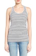 Petite Women's Caslon Ribbed Racerback Tank, Size P - White