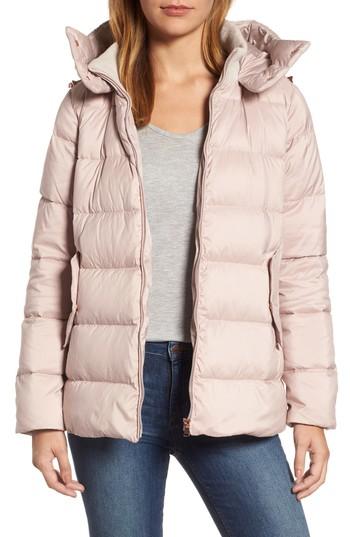 Women's Halogen Hooded Puffer Jacket