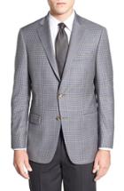 Men's Hart Schaffner Marx Classic Fit Check Wool Sport Coat S - Grey