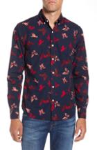 Men's Bonobos Slim Fit Washed Butterfly Print Sport Shirt