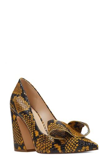 Women's Nine West Haddriana Pointy Toe Pump M - Yellow