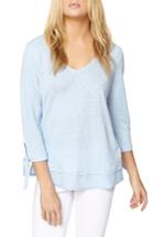 Women's Sanctuary Sylvie Tiered Hem Linen Tee - Blue