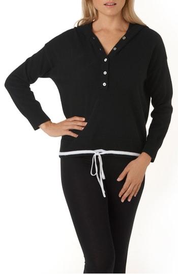 Women's The White Company Contrast Cashmere Hoodie